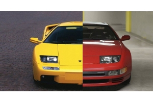 Lamborghini Diablo and the 300ZX (Z32)