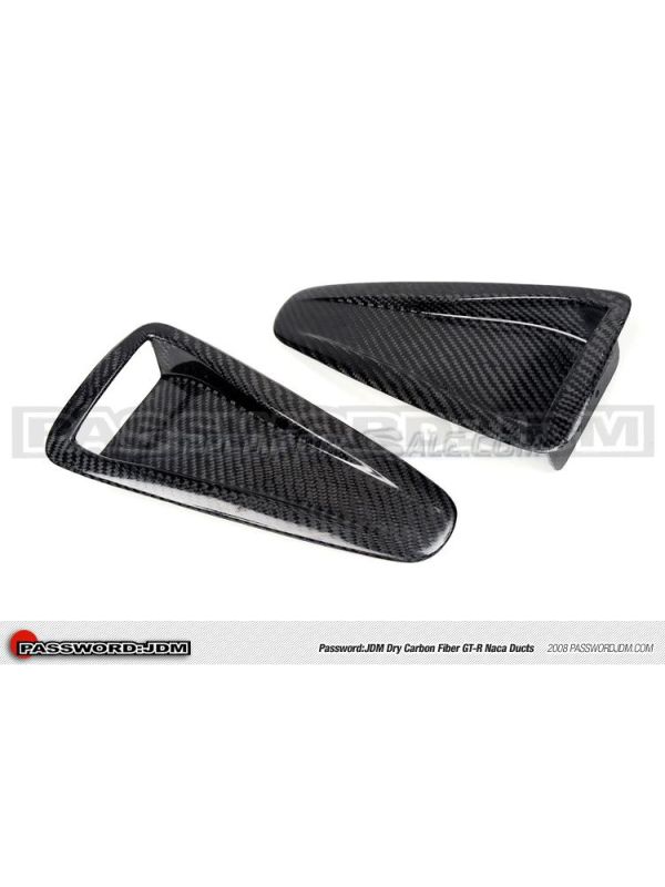 PASSWORD JDM DRY CARBON FIBER GT-R NACA DUCTS
