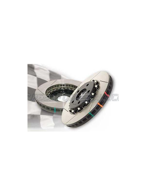 DBA 5000 SERIES 2-PIECE BLACK HAT SLOTTED FRONT ROTORS