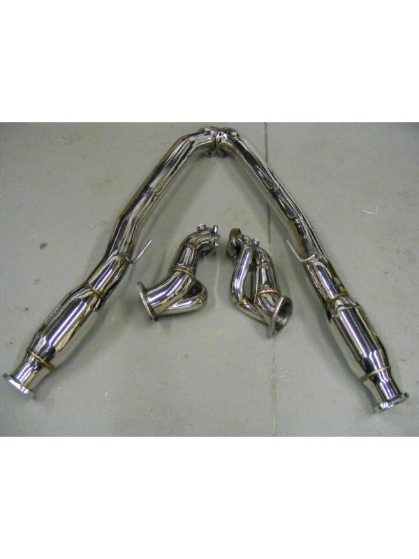 AMS 3" DOWN-PIPE AND 3"-2.5" RESONATED TEST-PIPE COMBO 