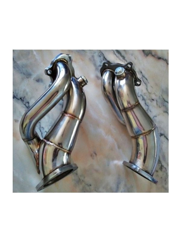 AMS 3" SS Turbo Expansion Downpipes - Nissan 300ZX Z32 (4-Bolt)