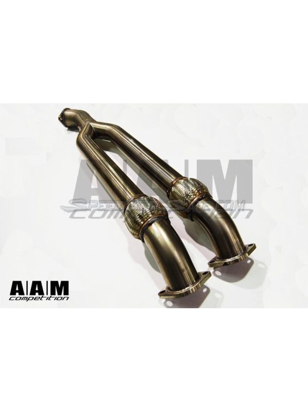 AAM COMPETITION 3" TO 3.5" MIDPIPE (OPTIONAL RESONATORS)