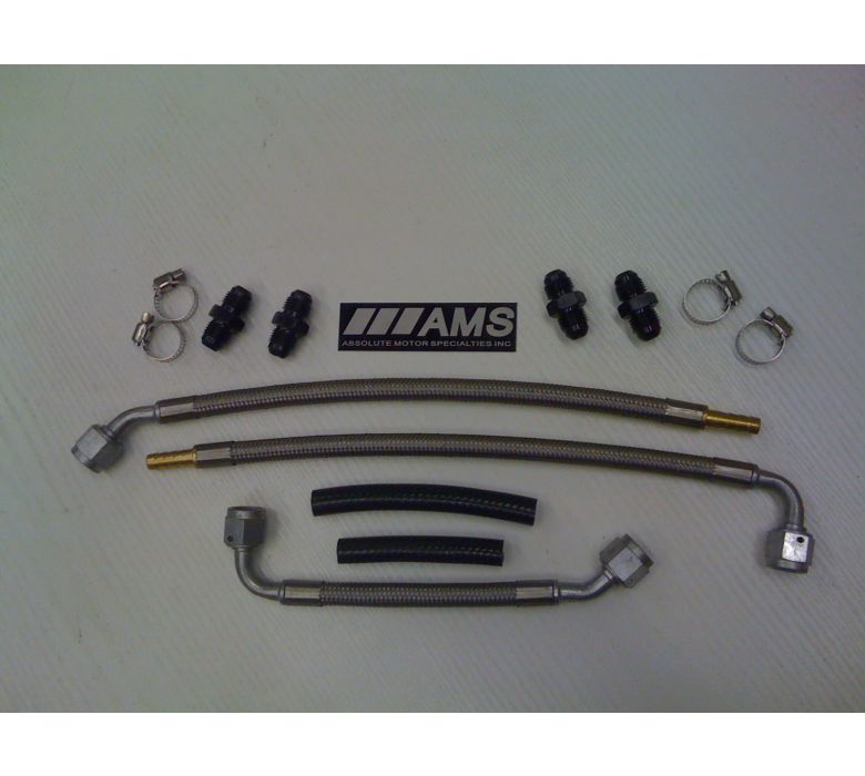 AMS SS FUEL LINE KIT (FOR Z32 INNOVATIONS OR 300 DEGREE FUEL RAILS)