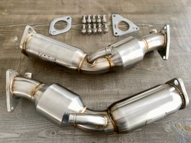 AMSMOTORSPORTS Resonated High-Flow Cats for 370Z / G37 